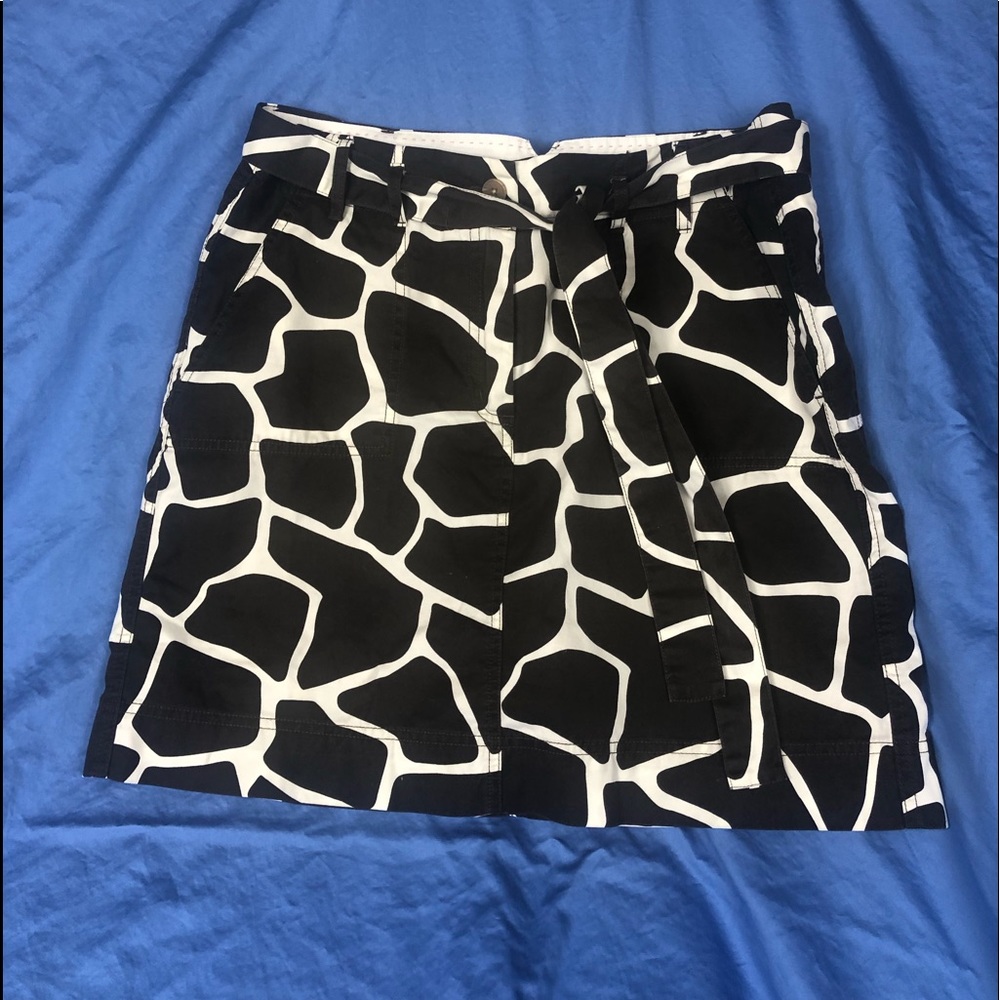Lands' End Skort Sz 10 Chocolate & Cream